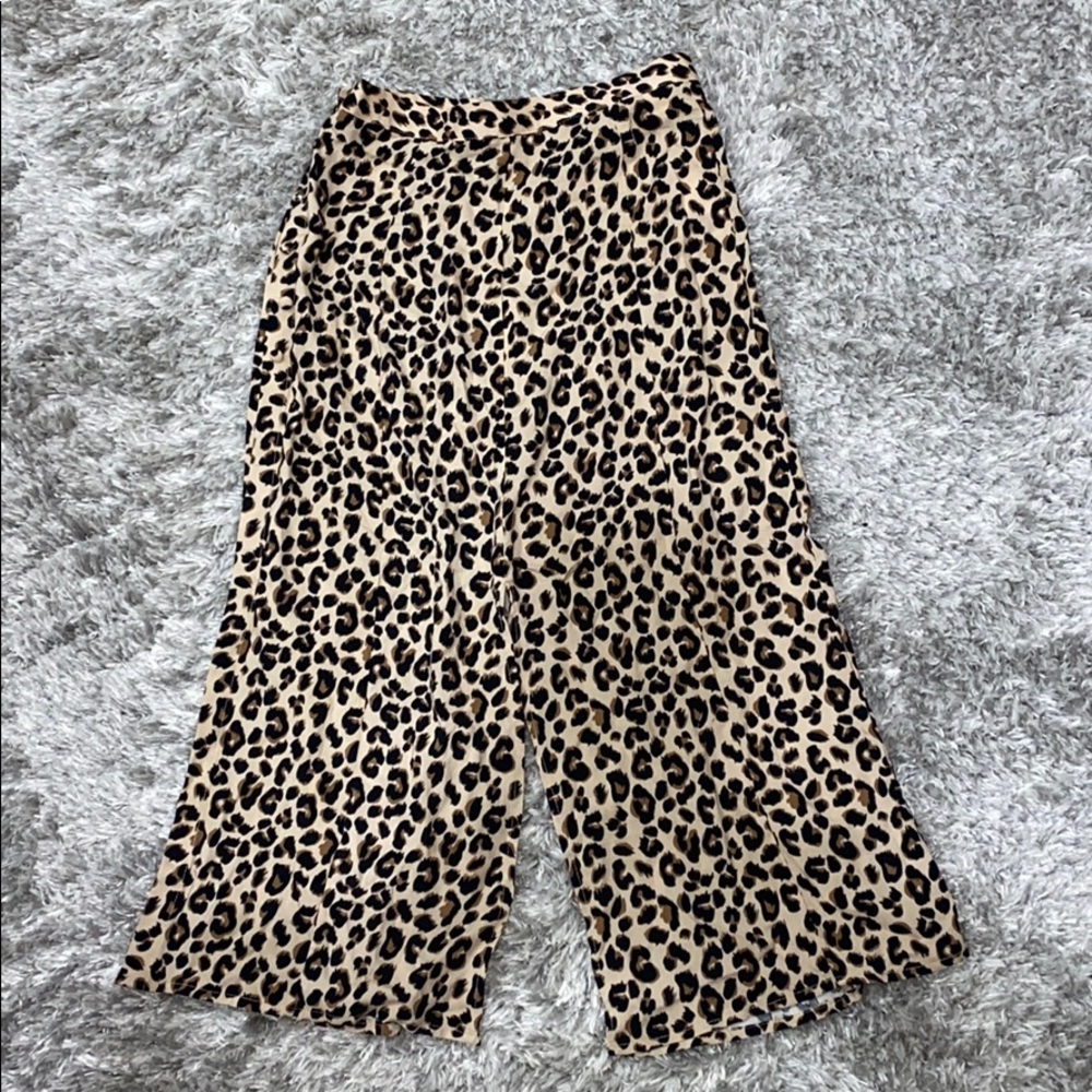 Leopard Print Flowy Maxi Skirt